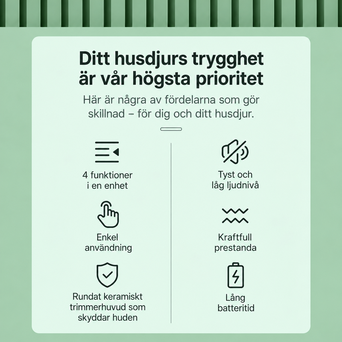 Elektrisk 4-i-1-stelleredskap for hunder og katter