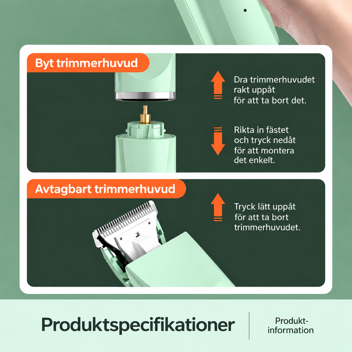 Elektrisk 4-i-1-stelleredskap for hunder og katter