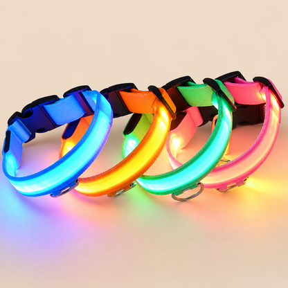 Halsbånd med LED-lys
