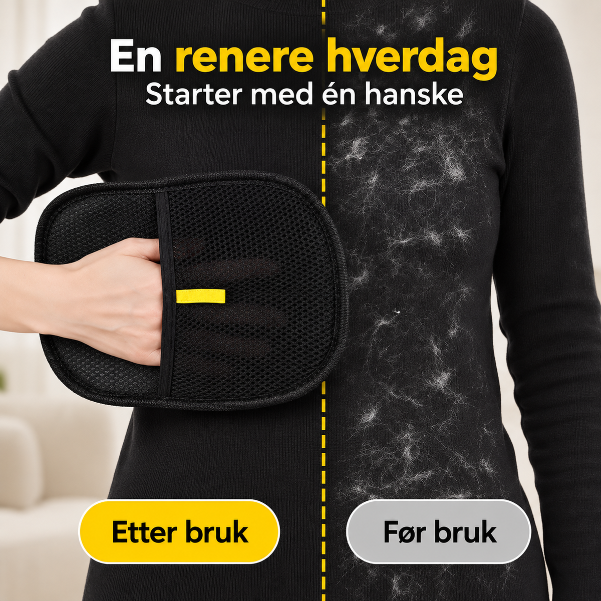 Pels- og hårfjerningshanske