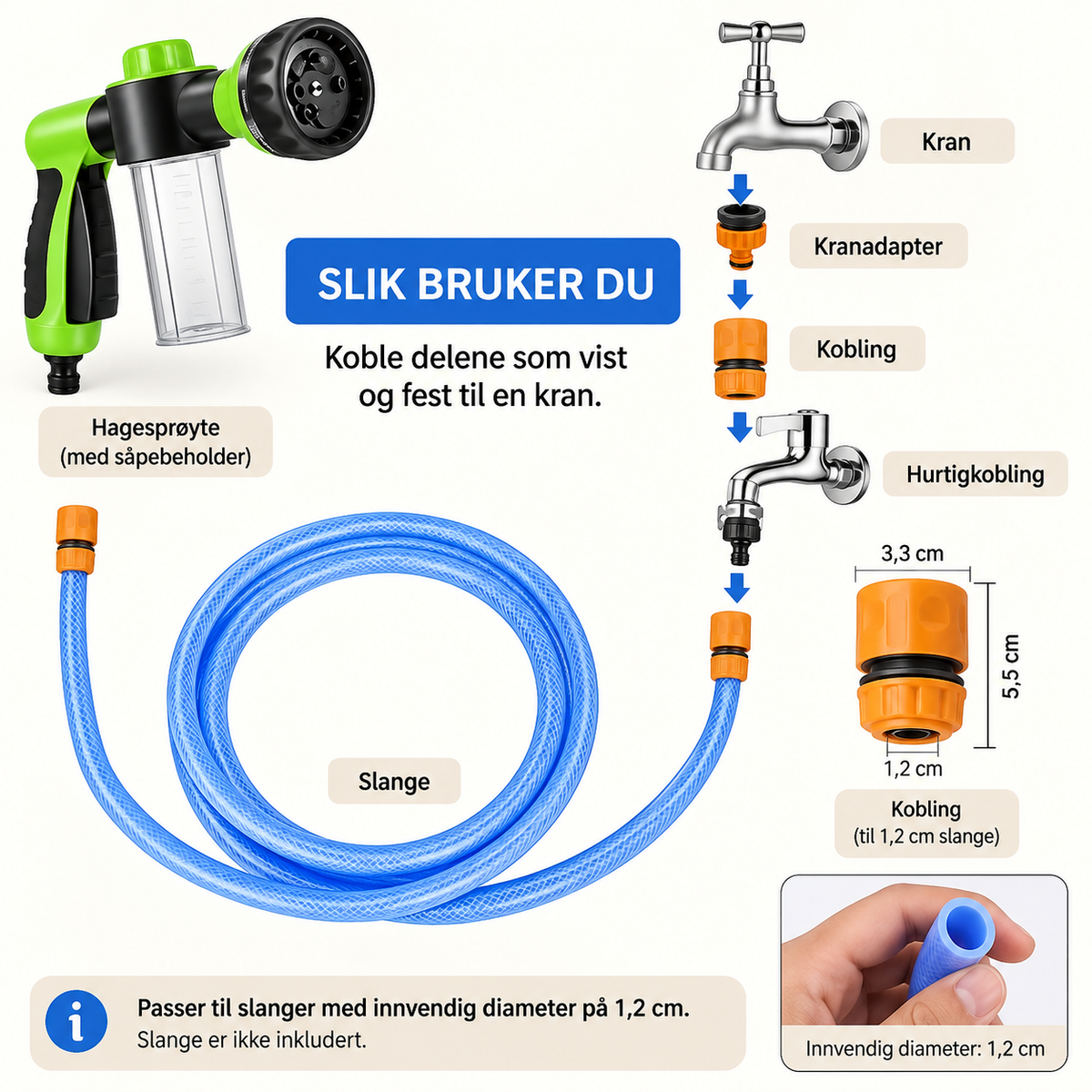 Multi funksjonell Vannspyler